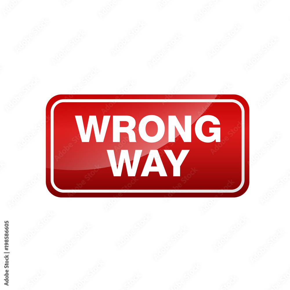 Simple Minimalist Stop Wrong Way Traffic Sign with light gradient Simple Minimalist Stop Wrong Way Traffic Sign with light gradient