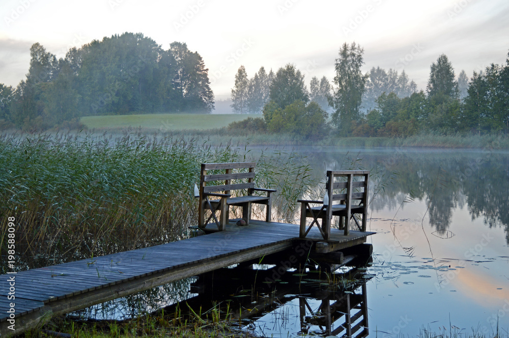 Early summer morning in Finland