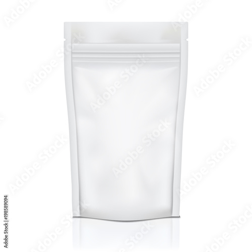 White Blank Foil Food Doy Pack