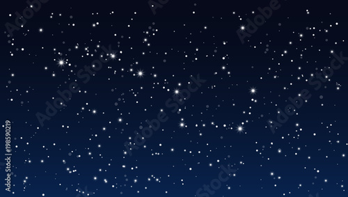 Abstract Stars Night Sky With Big Dipper Constellation