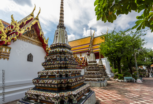 Stupas at Buddhist Temple