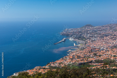 Fototapeta Naklejka Na Ścianę i Meble -  Funchal city on the Madeira island, Portugal