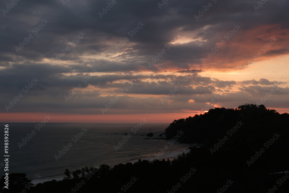 Amazing sunset in Costa Rica