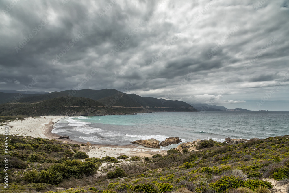 Ostriconi beach and Desert des Agriates in Corsica