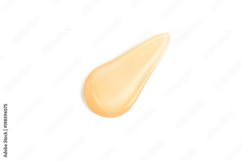 Gel Texture On White. Cosmetics Smudge Gel Texture On White. Cosmetics Smudge