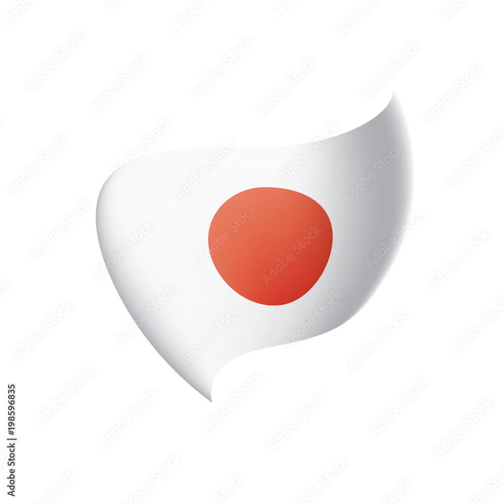Japan flag, vector illustration Japan flag, vector illustration