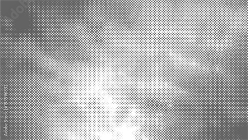 A halftone texture of clouds. Gray clouds. Vector illustration. photo