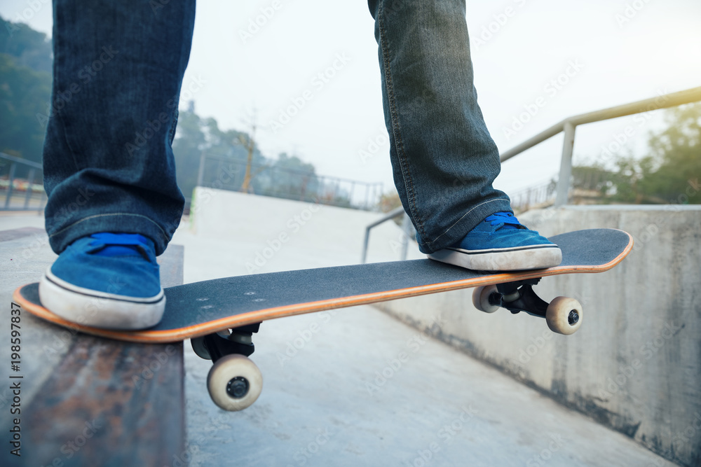 skateboarder legs skateboarding at skate park skateboarder legs skateboarding at skate park