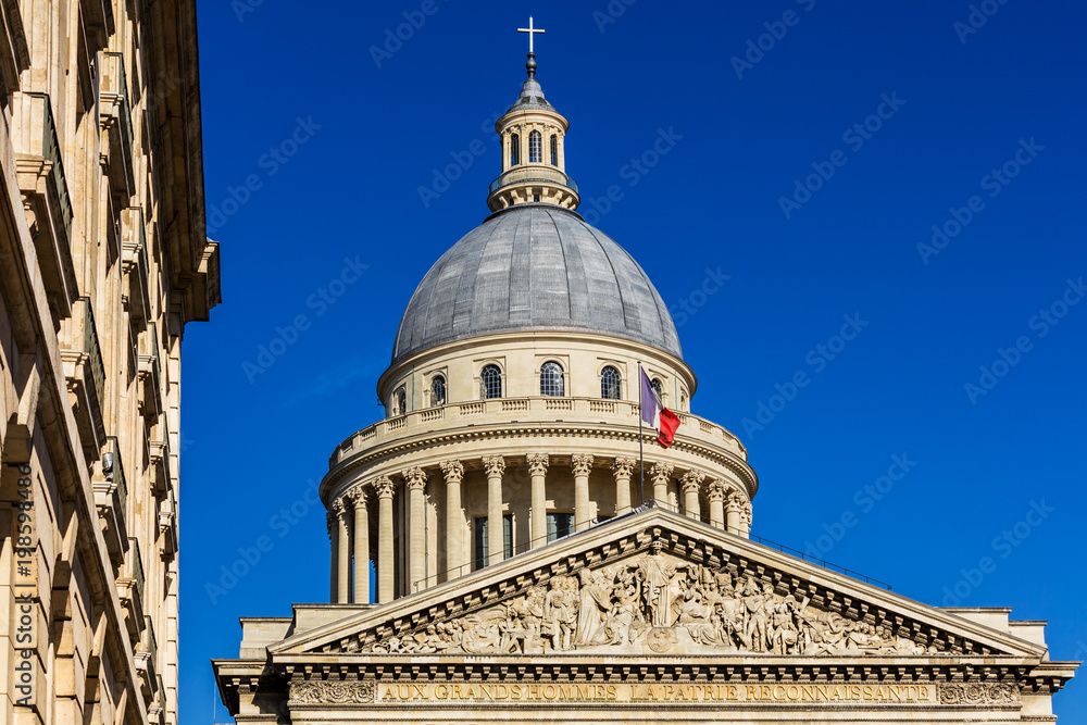 The Pantheon in the Latin Quarter of Paris. France