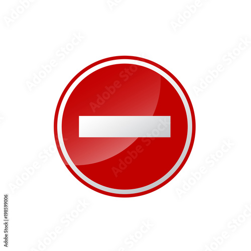 Simple Stop No Enter Sign for private property and street sign