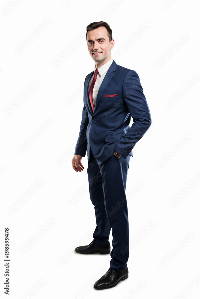 Businessman Wearing Suit Posing In Studio Portrait Elevated View High-Res  Stock Photo - Getty Images
