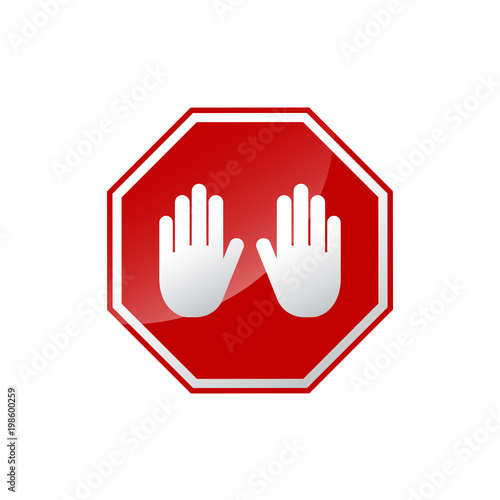 Simple Stop No Enter Sign for room private property and street sign