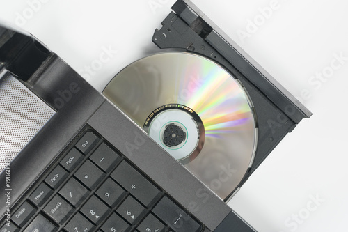 insert disk into laptop