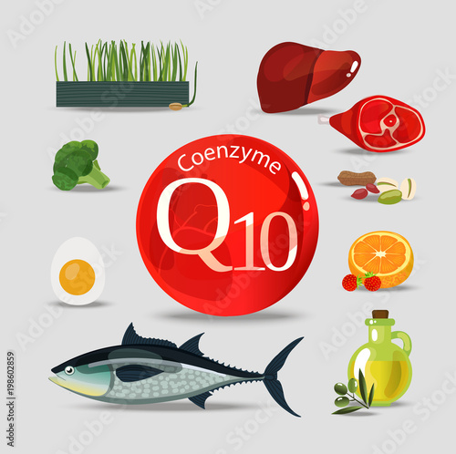 Coenzyme q10. Healthy eating.