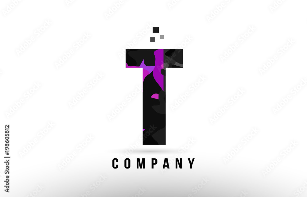 purple black alphabet letter t logo design purple black alphabet letter t logo design