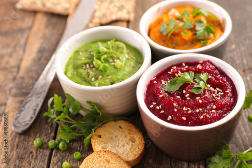 assorted vegetable dip photo