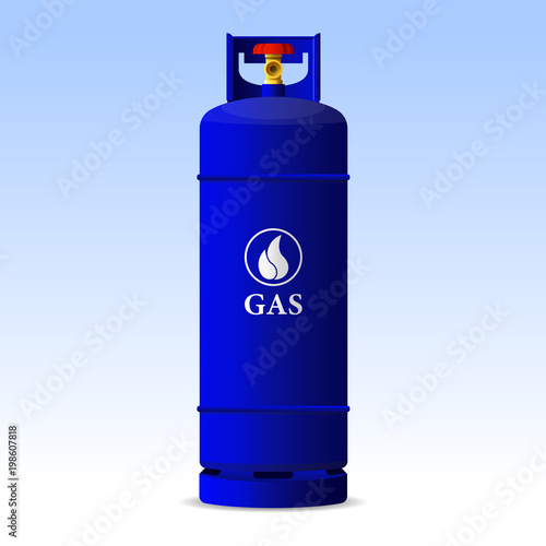 Flammable gas tank icon vector illustration.