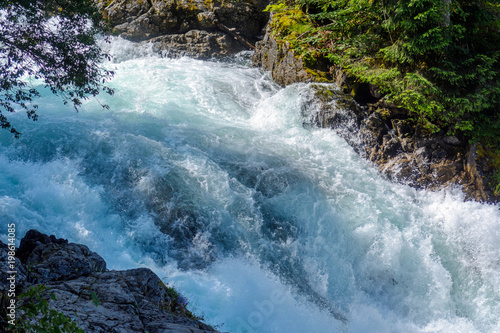Fotografija Wild mountain river stream