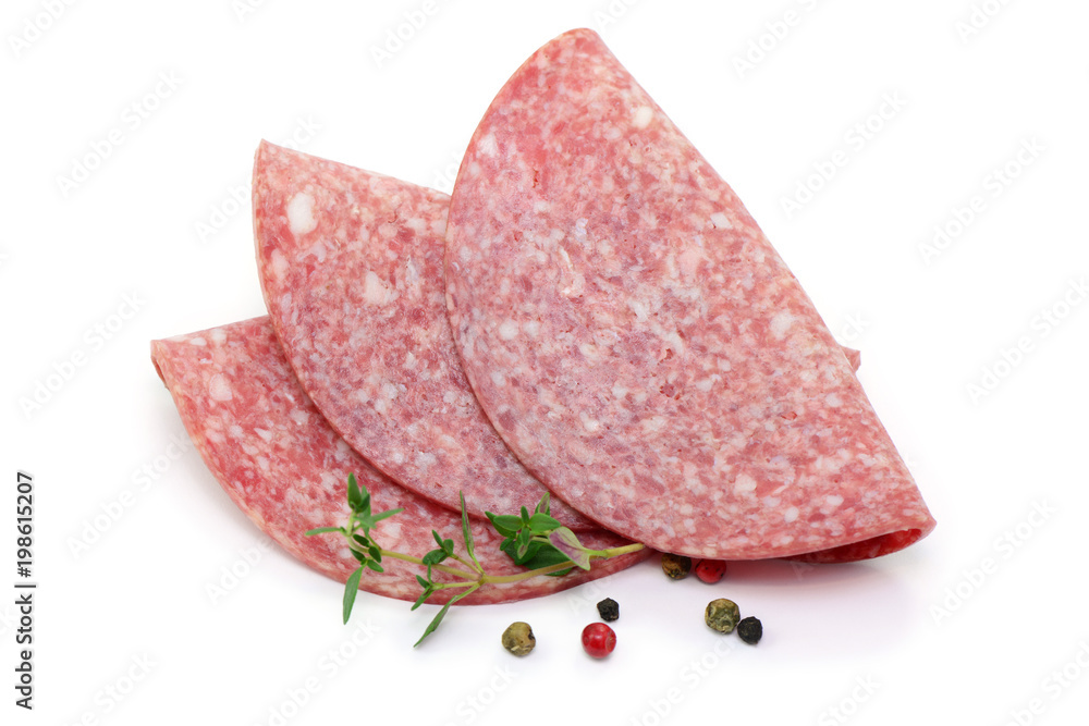 Salami Scheiben Stock 写真 Adobe Stock