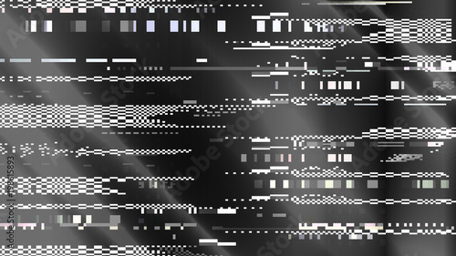 Glitch. Computer screen error. Digital pixel noise abstract design. Television signal fail. Data decay. Glitch background. Monitor technical problem.