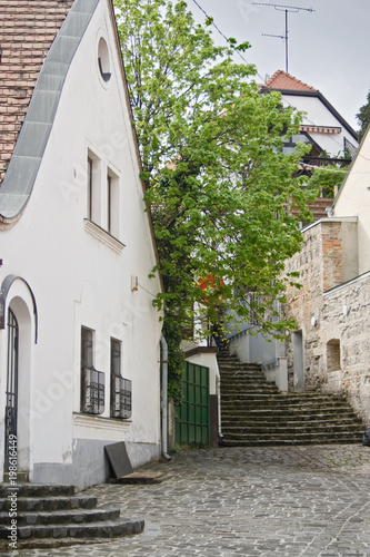 Picturesque patio in the Szentendre, Hungary © sunselle