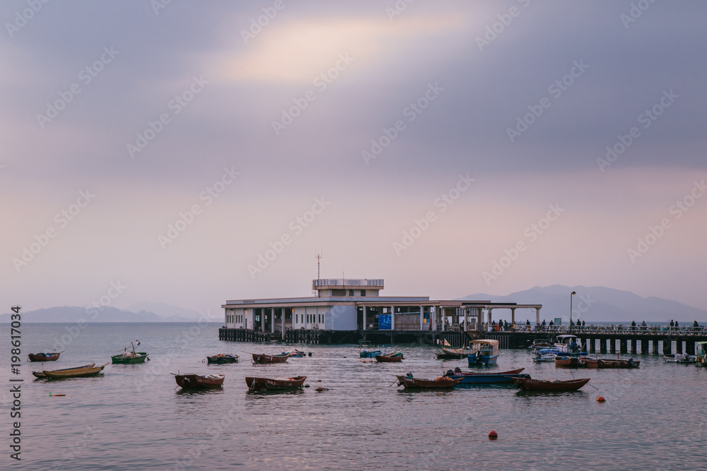 Fototapeta premium Lamma Island Pier, Yung Shue Wan