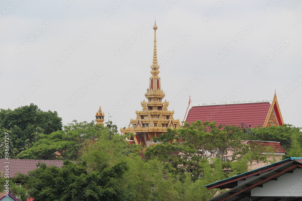 Wat at Bansaray Thailand from the docks