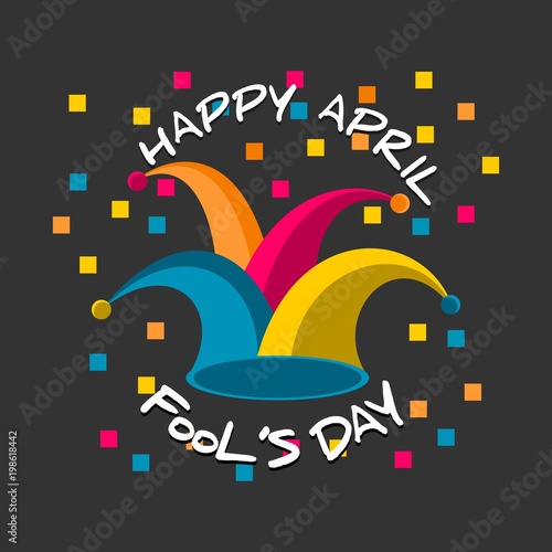 april fool's day ilustration vector