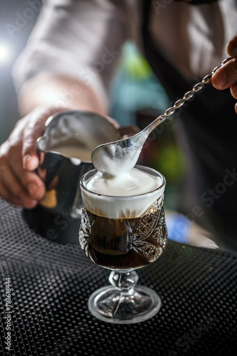 Coffee with irish whiskey