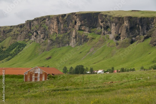 Einsamer Bauernhof in Island