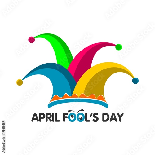 april fool's day ilustration vector