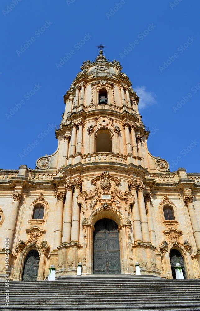 Duomo of San Giorgio Facade, Modica, Ragusa, Sicily, Italy, Baroque