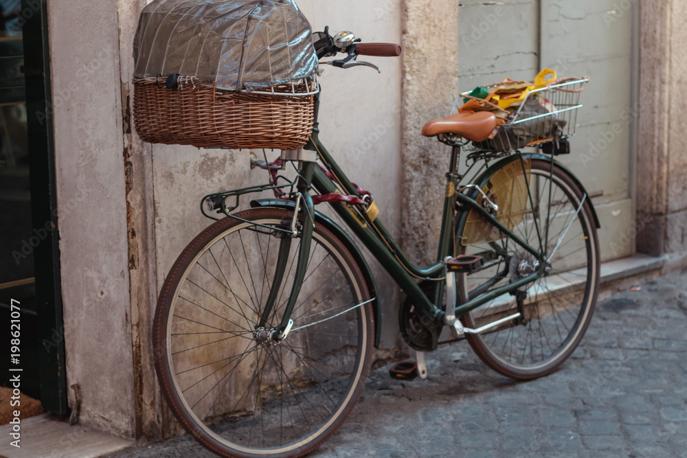 bicycles in a row 