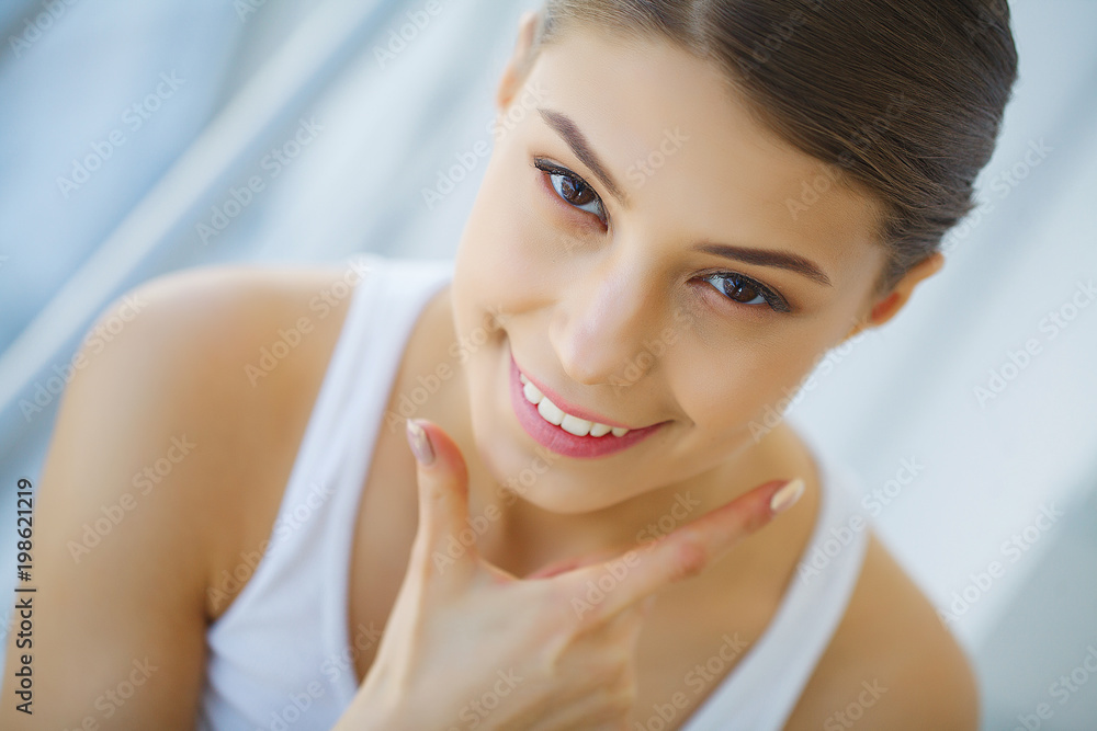 Beauty Woman Portrait. Girl With Beautiful Face Smiling. High Resolution Image Beauty Woman Portrait. Girl With Beautiful Face Smiling. High Resolution Image