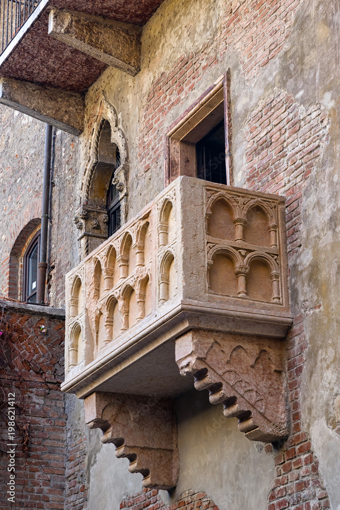 Juliet's Balcony at Verona - Italy