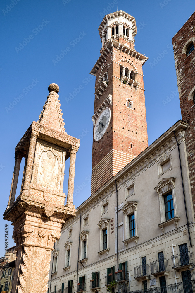 Torre dei Lamberti in verona, Italy