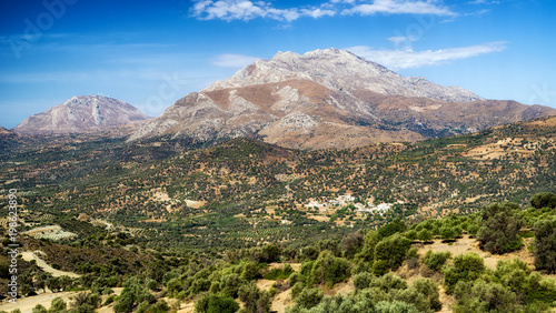 Mediterranean landscape at Crete, Greece