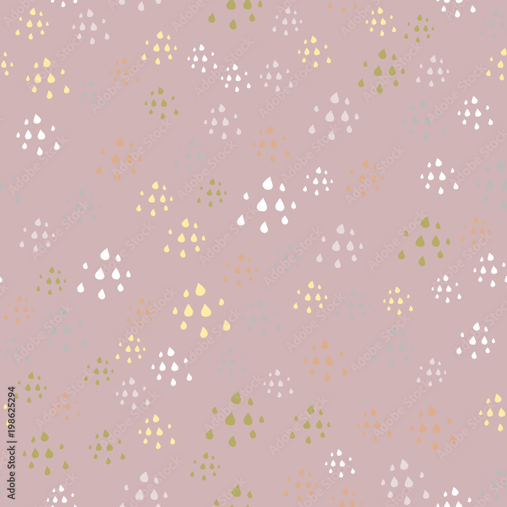 Vector seamless pattern with drops
