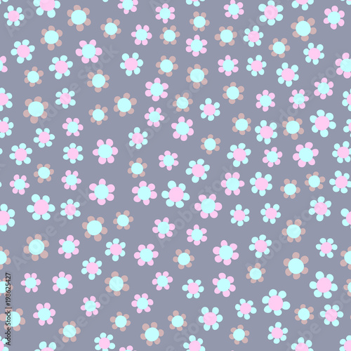 Simple pastel floral pattern