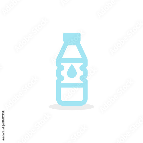 Water bottle icon. Plastic container.Vector illustration, flat design