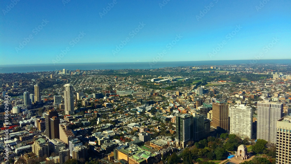 Ausblick aus Radioturm in Sydney