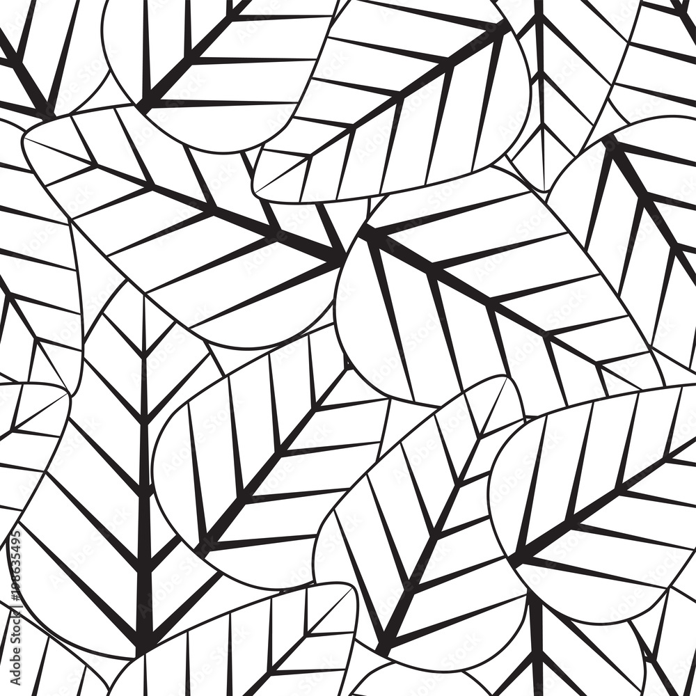 Leaf Design Pattern Stock Vector Adobe Stock