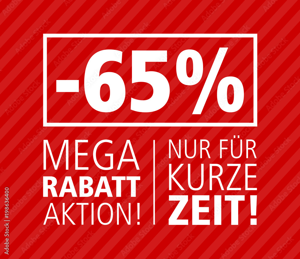 65 Mega Rabatt Aktion