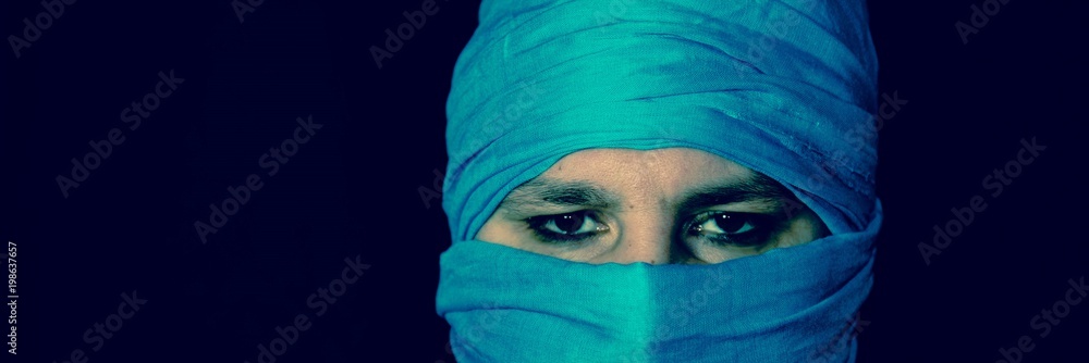 traditionelle Kopfbedeckung Sahara traditionelle Kopfbedeckung Sahara