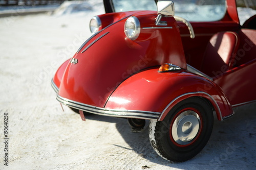 Messerschmitt KR200  motor scooter with cabin   was a three-wheeled motocross designed by aviation engineer Fritz Fend.