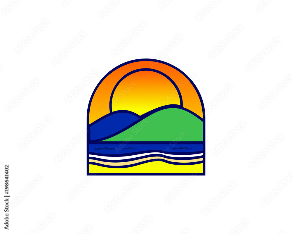 Fototapeta premium mountain logo