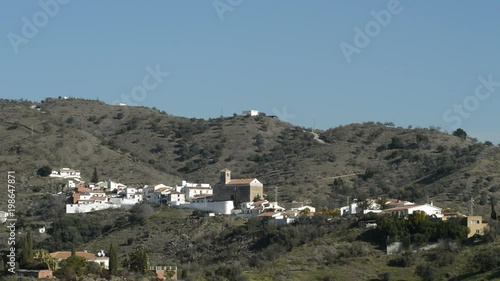 Benaque, native town of the Spanish poet, Salvador Rueda, a sunny day photo