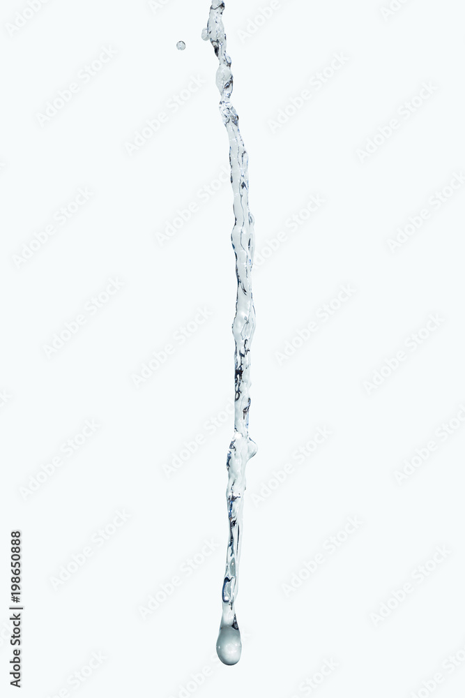 water Splash jet isolate On white Background water Splash jet isolate On white Background