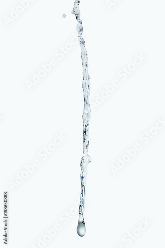 Billede på lærred water Splash jet isolate On white Background