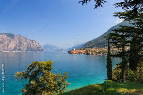 Malcesine at western shore of Lake Garda